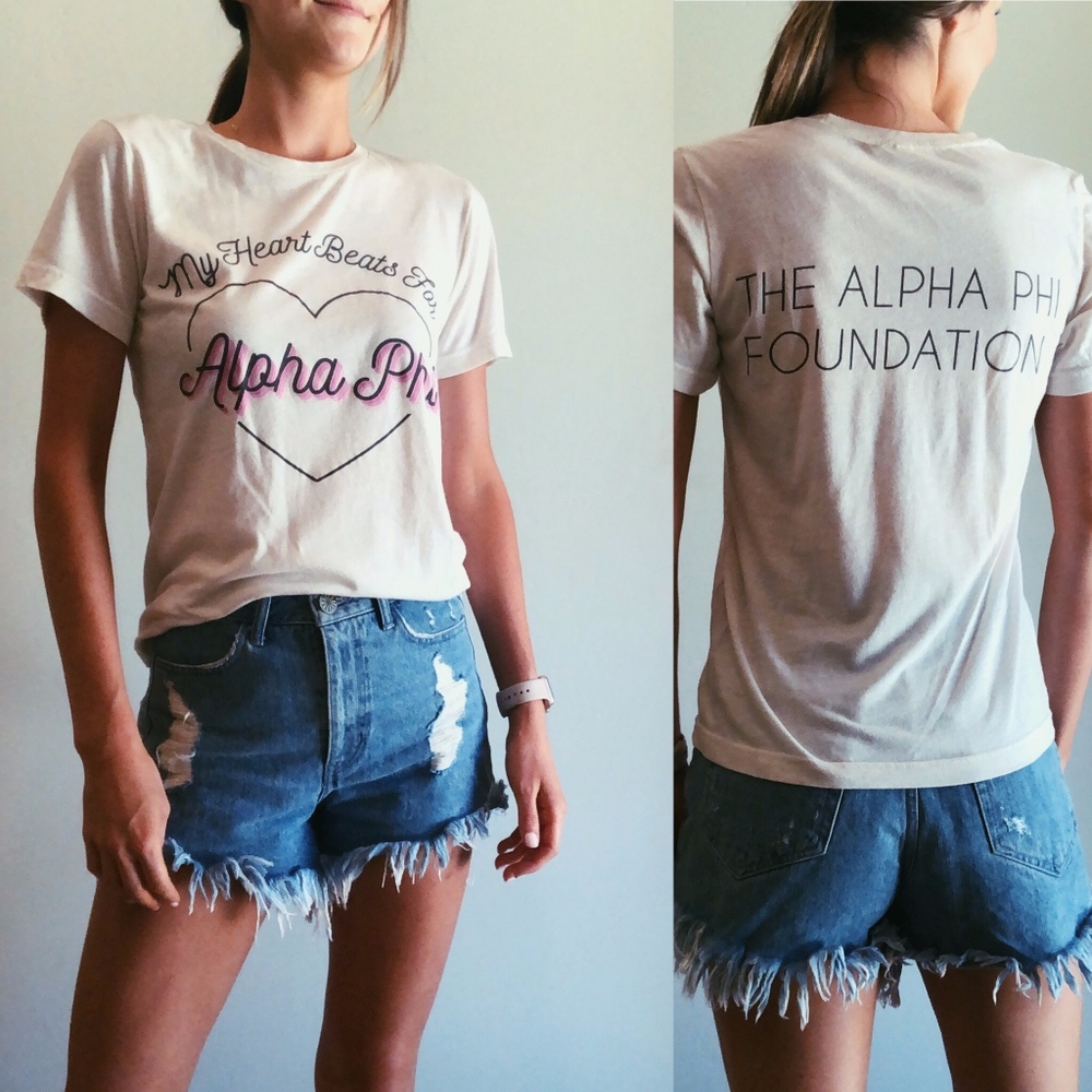 My Heart Beats for Alpha Phi Tee